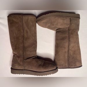 Brown Leather Ugg Boots